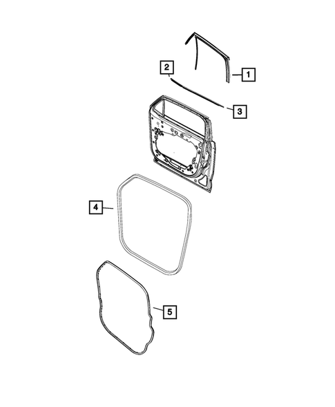 Weatherstrips and Seals for 2015 Jeep Renegade #1