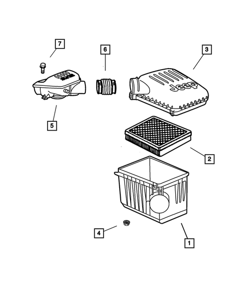 Air Cleaner for 2002 Jeep Grand Cherokee #0