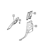 1KQ85BD1AA - Interior Trim: B Pillar Upper Trim Panel, Left for Ram: 3500 Image