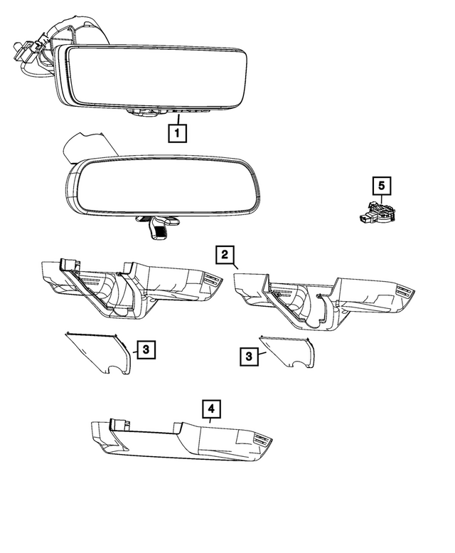 7DX73JXWAA - Glass: Mirror Cover for Mopar Image