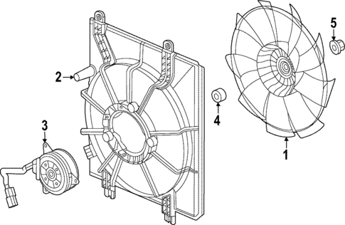 Cooling Fan for 2022 Honda Civic #0