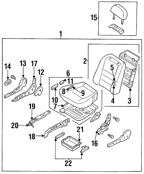 Tracks & Components for 1995 Nissan Altima #0