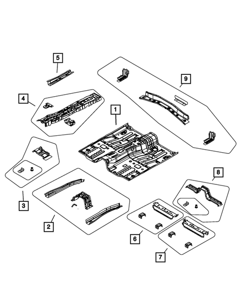 Floor Pans for 2007 Chrysler Sebring #2