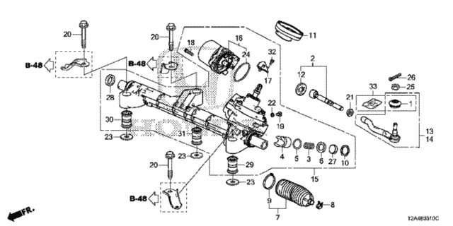 P.S. Gear Box (Eps) (L4) for 2016 Honda Accord #0