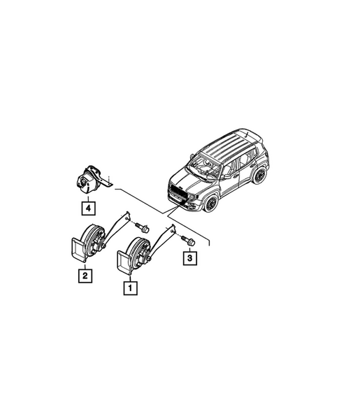 Horns for 2023 Jeep Renegade #0
