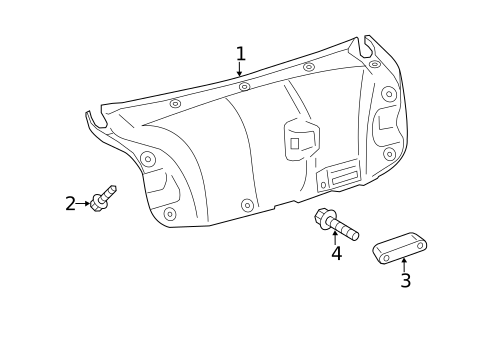 Interior Trim - Trunk for 2013 Lexus ES350 #0