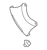 3AB612163A - Body: Heat Shield for Volkswagen: CC, Tiguan, Tiguan Limited Image