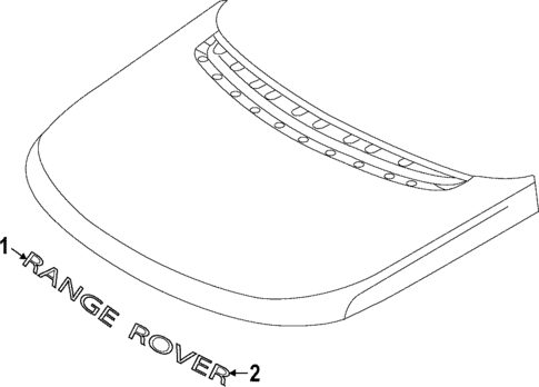 Exterior Trim - Hood for 2022 Land Rover Range Rover #0