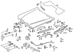 2018800657 - Attachment Parts: Hood for Mercedes-Benz: 190, 190D, 190E Image