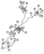 68414796AA - : Exhaust Pipe And Converter, Right for Dodge: Durango | Jeep: Grand Cherokee Image