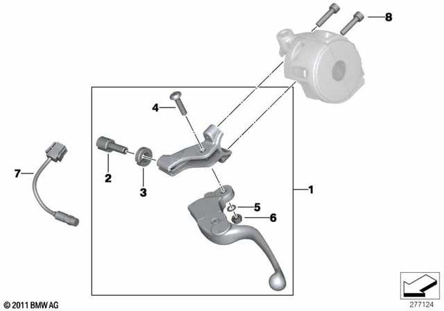 61317650075 - : Clutch Switch for BMW-Motorrad Image