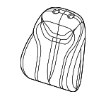 5LP08DX9AA - Body: Seat Back Cover for Dodge: Dart Image