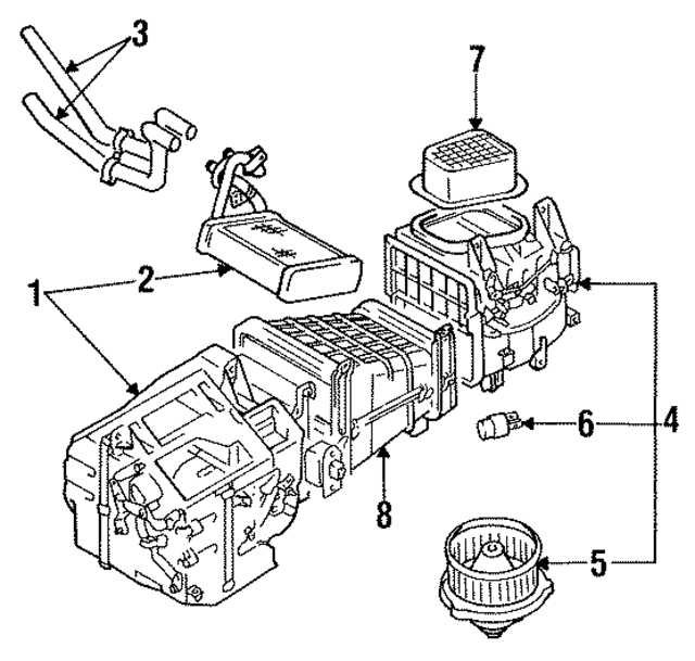 MB657830 - HVAC: Heater Assembly for Mopar Image