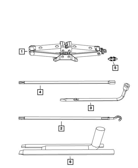 Jack Stowage for 2011 Jeep Wrangler #0