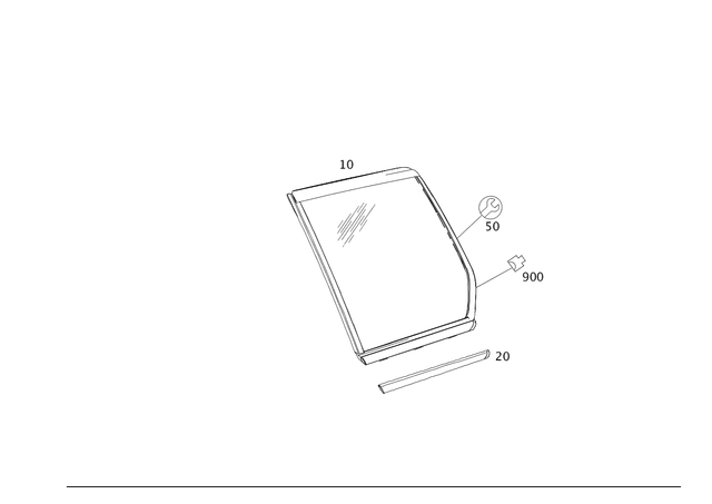 204670172264 - Window System: Trim Bar for Mercedes-Benz Image image