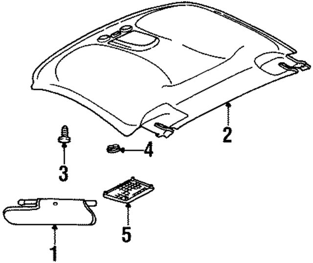 LH30SX7 - Body: Sun Visor for Mopar Image