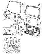 6508648AA - Doors and Related Parts: Pan Head Screw for Dodge: Ram 1500, Ram 2500 | Jeep: Wrangler | Ram: 1500, 2500, 3500 Image
