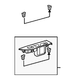 7427048120 - Body: Switch Bezel for Lexus: RX330, RX350 Image