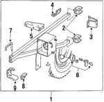 J2480091 - Body: Carrier Assembly for Jeep: CJ7 Image