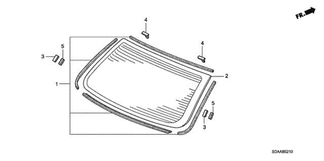 Rear Windshield for 2007 Honda Accord #0