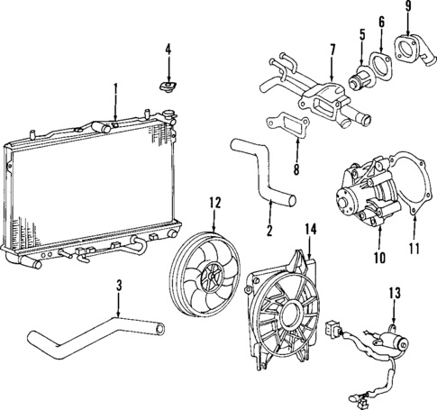 Cooling System for 2006 Hyundai Tiburon #0