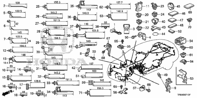 Harness Band - Bracket for 2012 Honda Crosstour #0