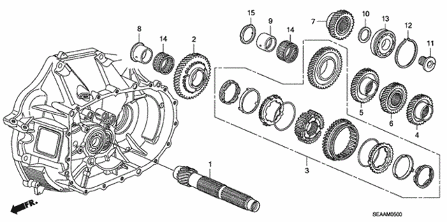 MT Countershaft (KA) for 2008 Acura TSX #0