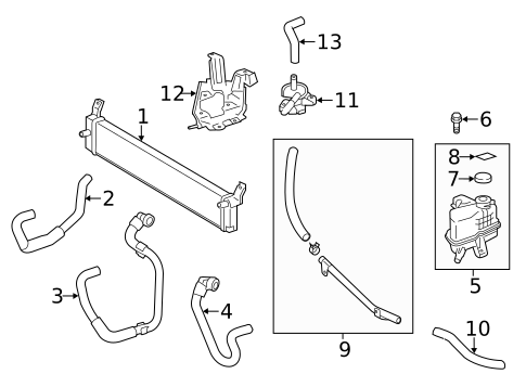 Inverter Cooling Components for 2014 Toyota Avalon #0