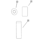 53040081 - Labels: Battery Jump Start Label for Dodge: Ram 2500, Ram 3500 | Ram: 2500, 3500 Image