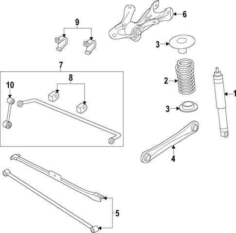 Rear Suspension for 2014 Ford Mustang #0