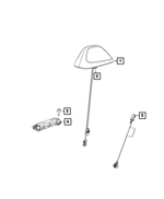 1YG06JUSAF - Electrical: Base Cable And Bracket Antenna for Jeep: Grand Cherokee Image