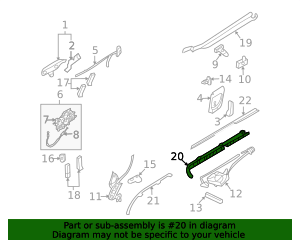 83910-4D000 - Center Rail Kia.Parts Store