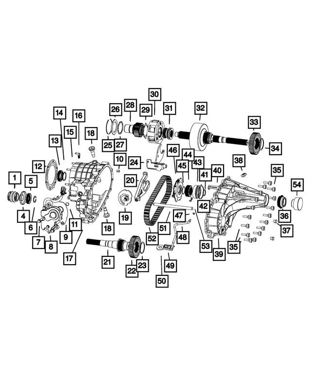 68196327AA - Transfer Case Model 246 [DH8]: Transfer Case Planetary for Mopar Image