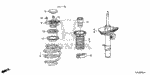 51401T2FA01 - Chassis: SPRING, R. FR. for Honda Image