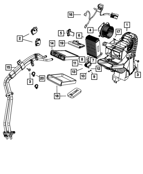 New HVAC Heater Core For 05-16 Chrysler Town & Country Dodge