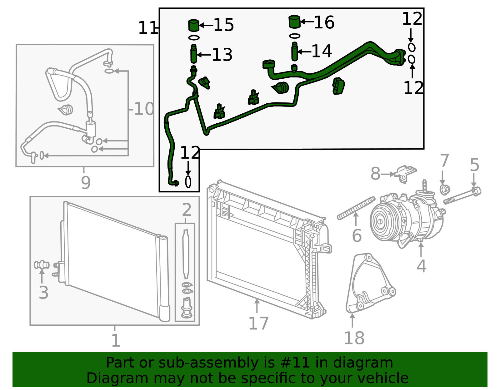 2017-2025 GM Liquid & Suction Hose Assembly 85562429 GM | GMPartsDirect.com