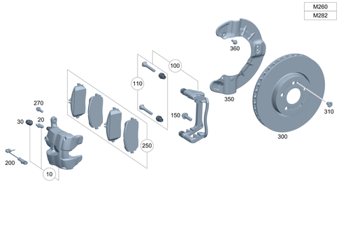 Front Wheel Brake for 2021 Mercedes-Benz A220 #0
