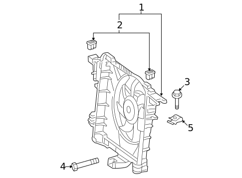 Cooling Fan for 2016 Smart Fortwo #0