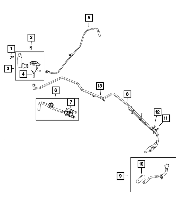 68293885AA - : Vapor Canister Purge Harness for Mopar Image
