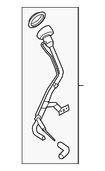 172201KM1C - Fuel System: Filler Pipe for Nissan Image