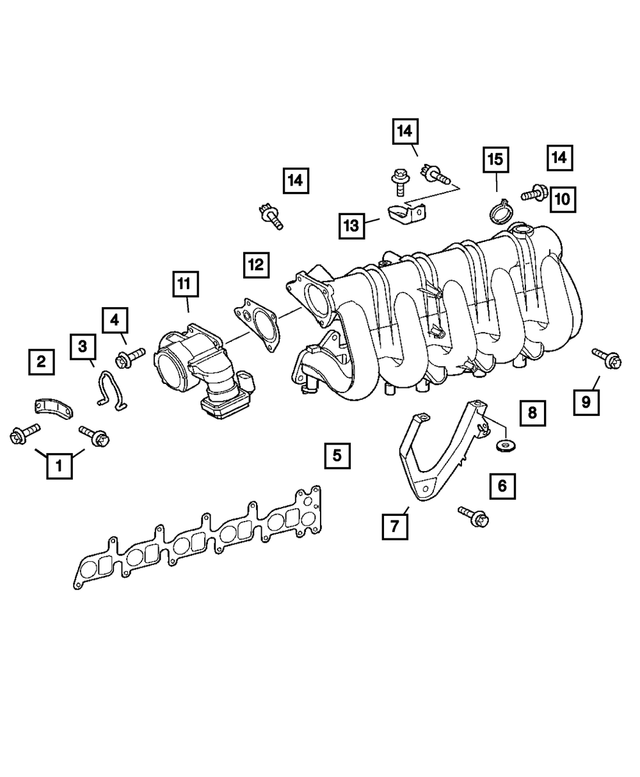 « 5135874AA –  : Admission Collecteur pour Mopar Image »