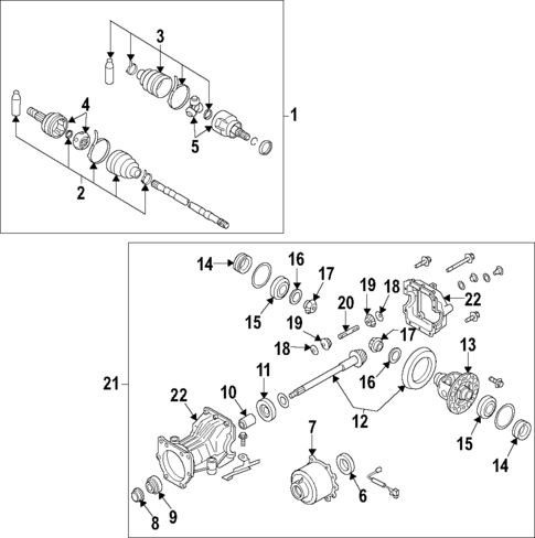 Differential for 2020 INFINITI QX50 #0