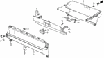 66871611000 - Interior/Bumper: NUT, CENTER PANEL for Honda Image