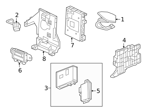 Communication System Components for 2017 Cadillac XT5 #0