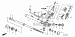 6532SNAA01 - Chassis: OIL SEAL SET, ROTARY VALVE for Honda Image