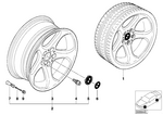 36116752027 - : Wheel, Alloy for BMW Image