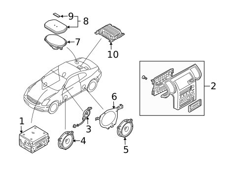 Sound System for 2006 INFINITI G35 #1