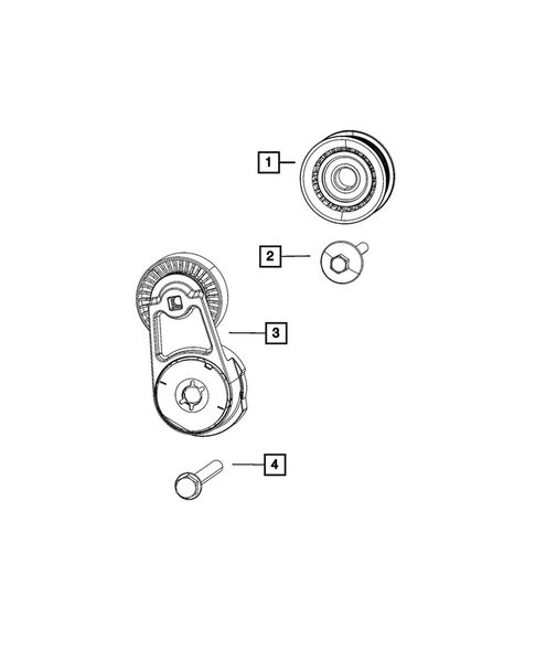 Pulleys and Related Parts for 2022 Jeep Grand Cherokee L #0