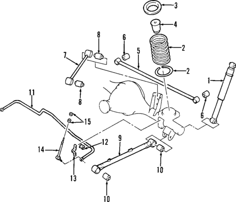 Rear Suspension for 1999 INFINITI QX4 #1