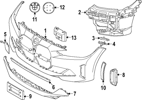 Bumper & Components - Front for 2024 BMW i4 #0
